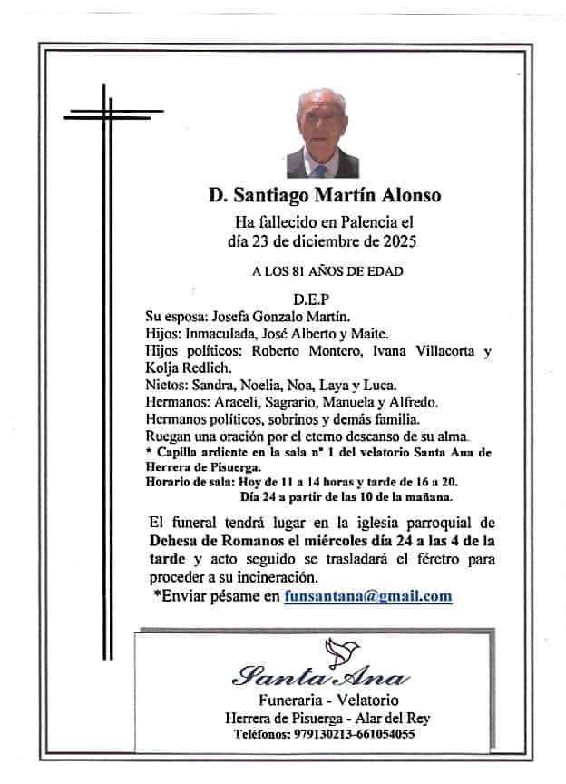 Obituary D. Santiago Martín Alonso