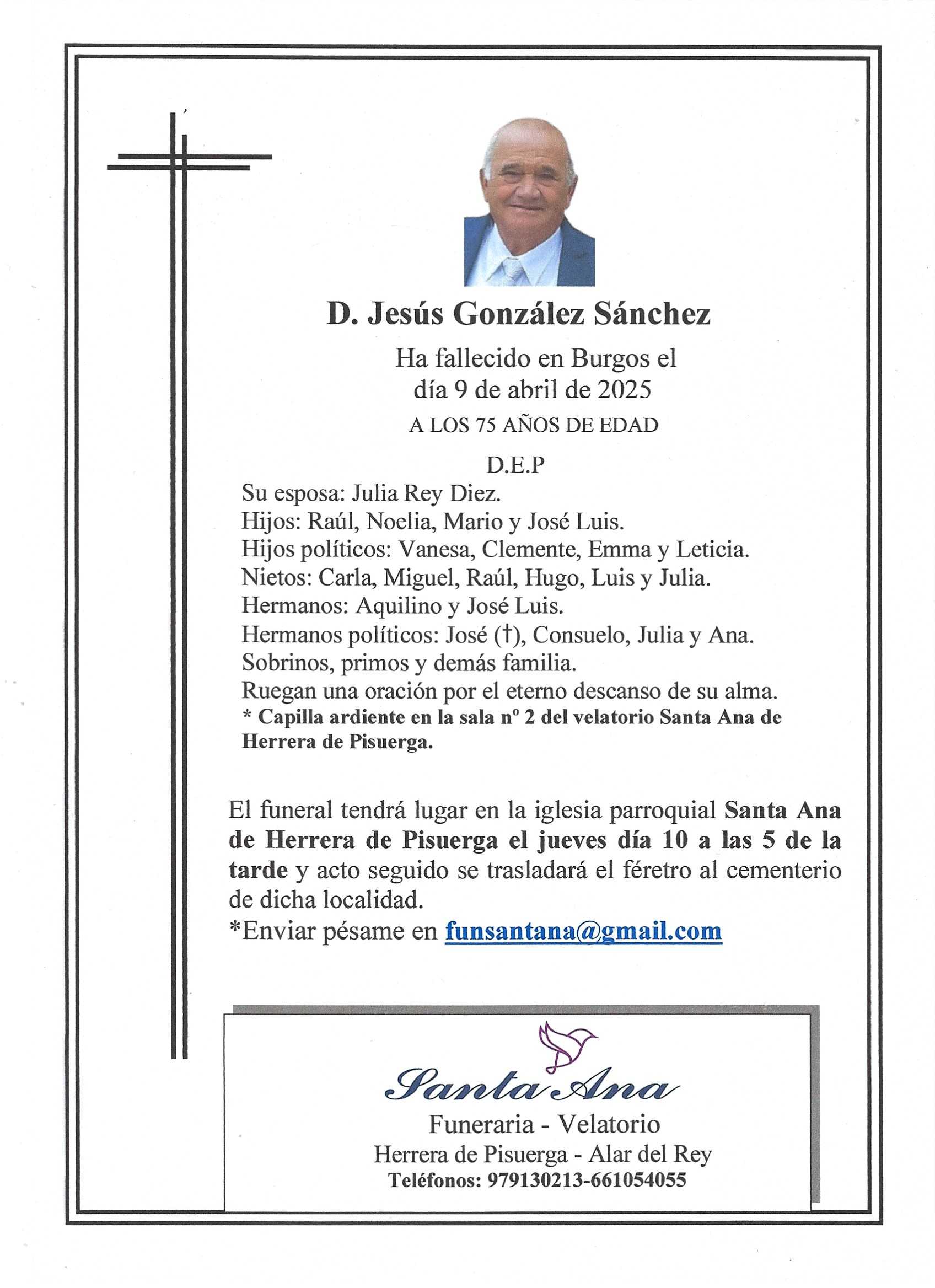 Obituary Jesús González Sánchez